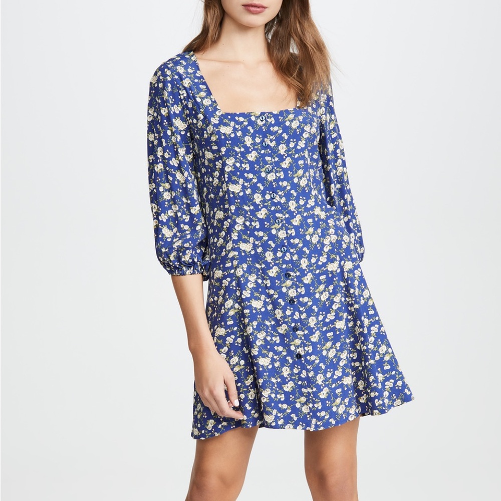 Rolla’s French Blue Button Down Dress